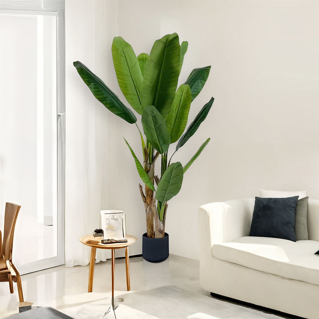 NNEAGS 190cm Banna Plant Bird of Paradise Tree Artificial Plant Home Accent Decor