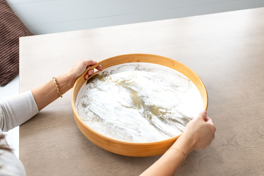 Bamboo Round Serving Trays