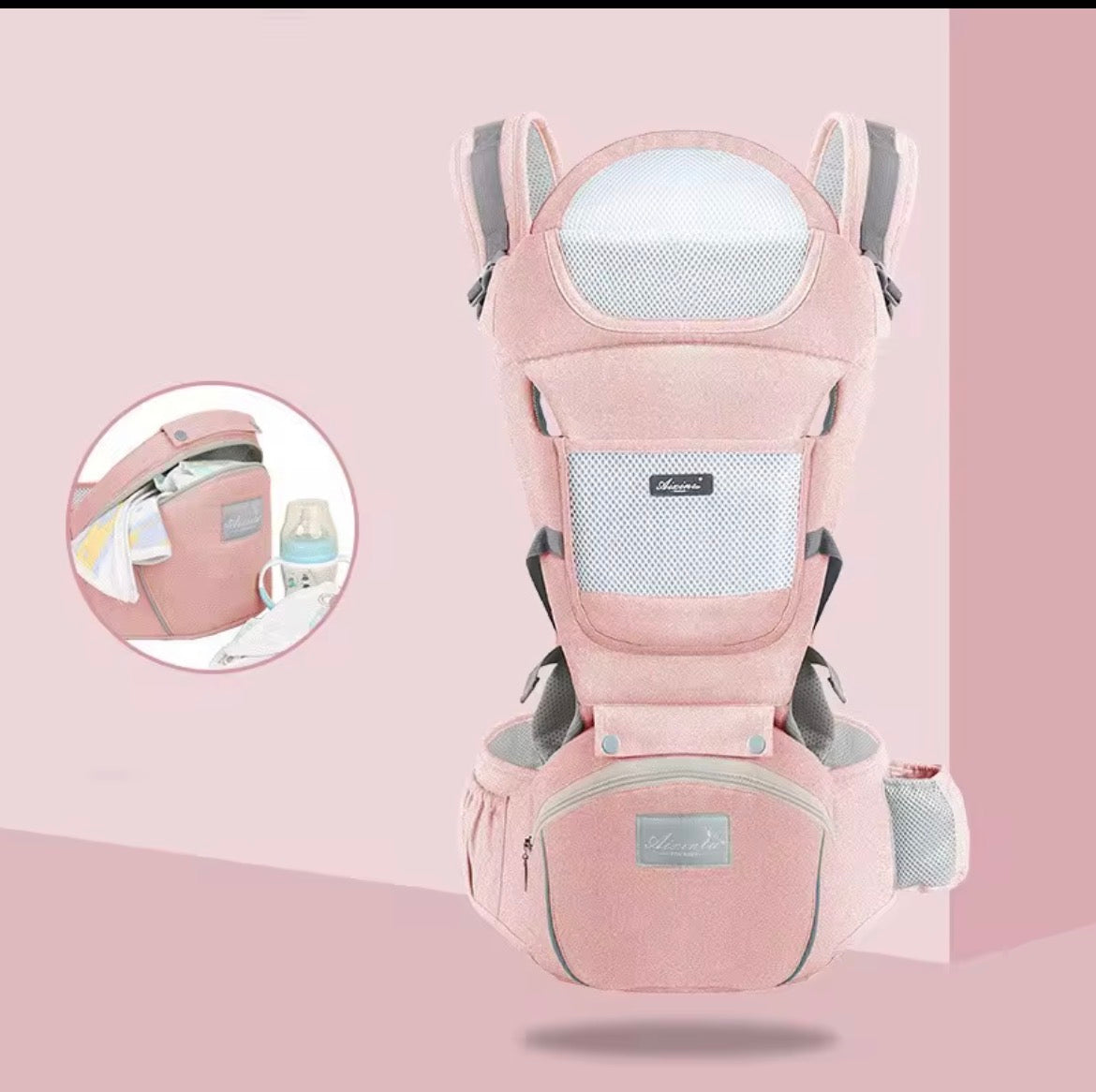 VELORA Ergonomic Baby Carrier with Hip Seat