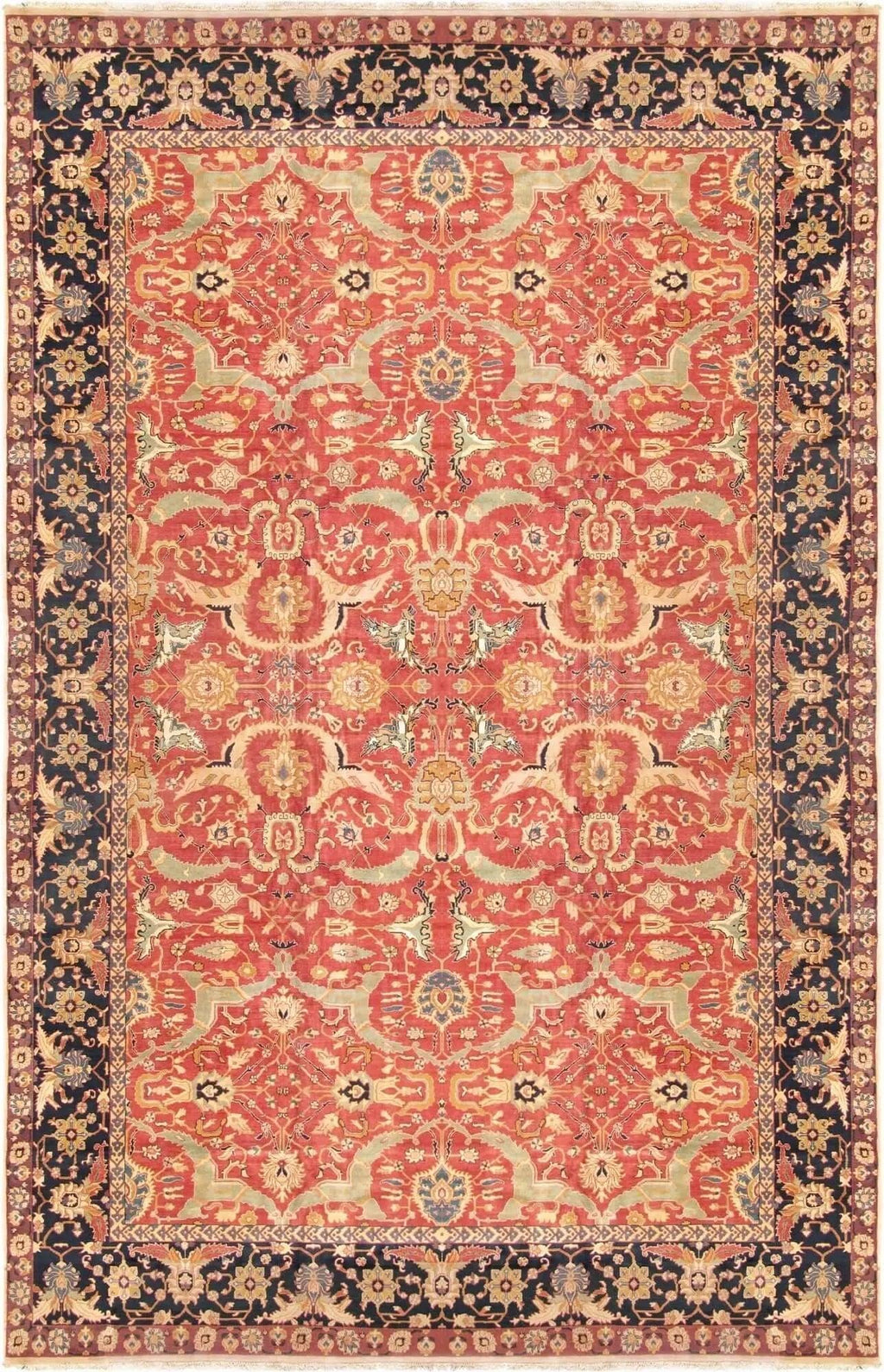 Canvello Agra Hand-Knotted Lamb's Wool Oversize Area Rug- 16'X 24'10"