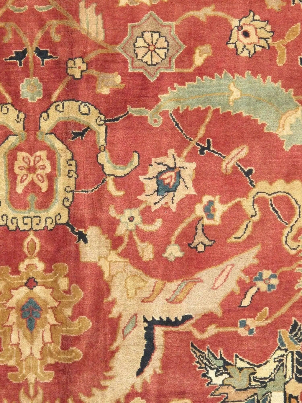 Canvello Agra Hand-Knotted Lamb's Wool Oversize Area Rug- 16'X 24'10"