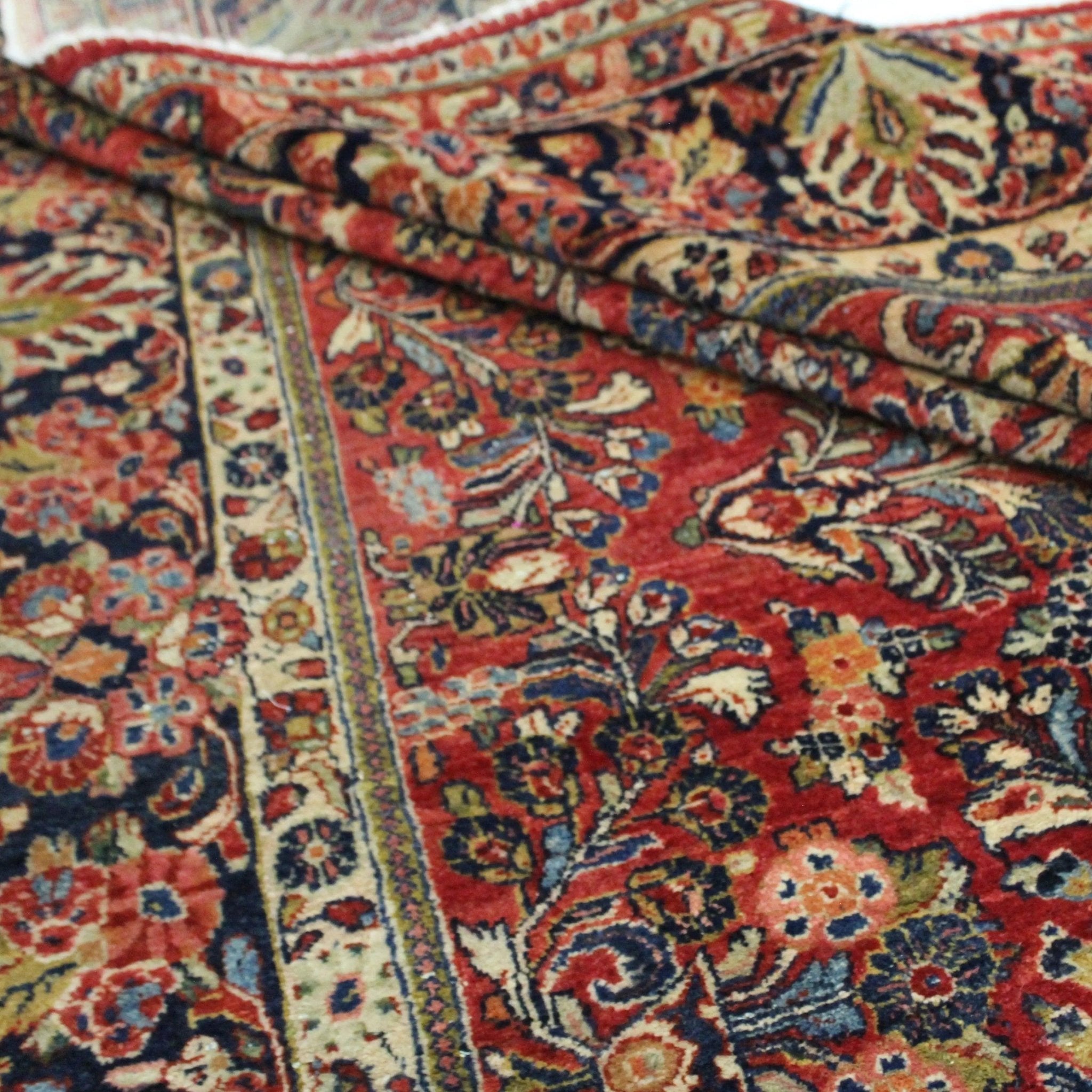 Canvello Hand Made Transitional All Over Silkroad Bakhtiary Rug - 7'8'' X 9'10''