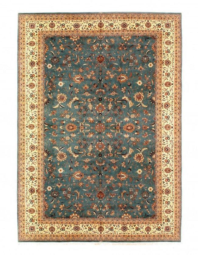 Canvello Light Green Color Fine Hand knotted Tabriz rug 12' X 18'