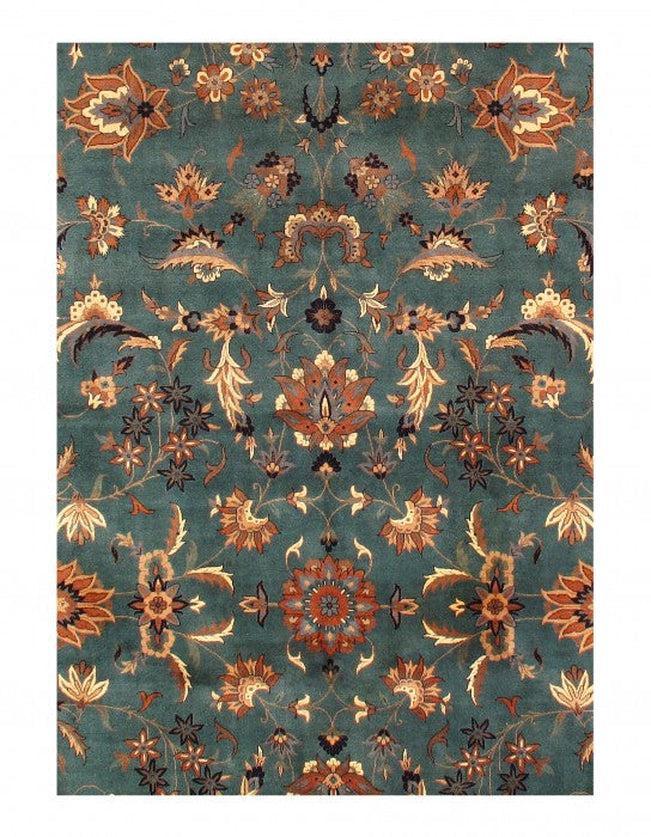 Canvello Light Green Color Fine Hand knotted Tabriz rug 12' X 18'