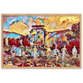 A SUNDAY AT THE ORACLE OF DELPHI Premium Framed Poster