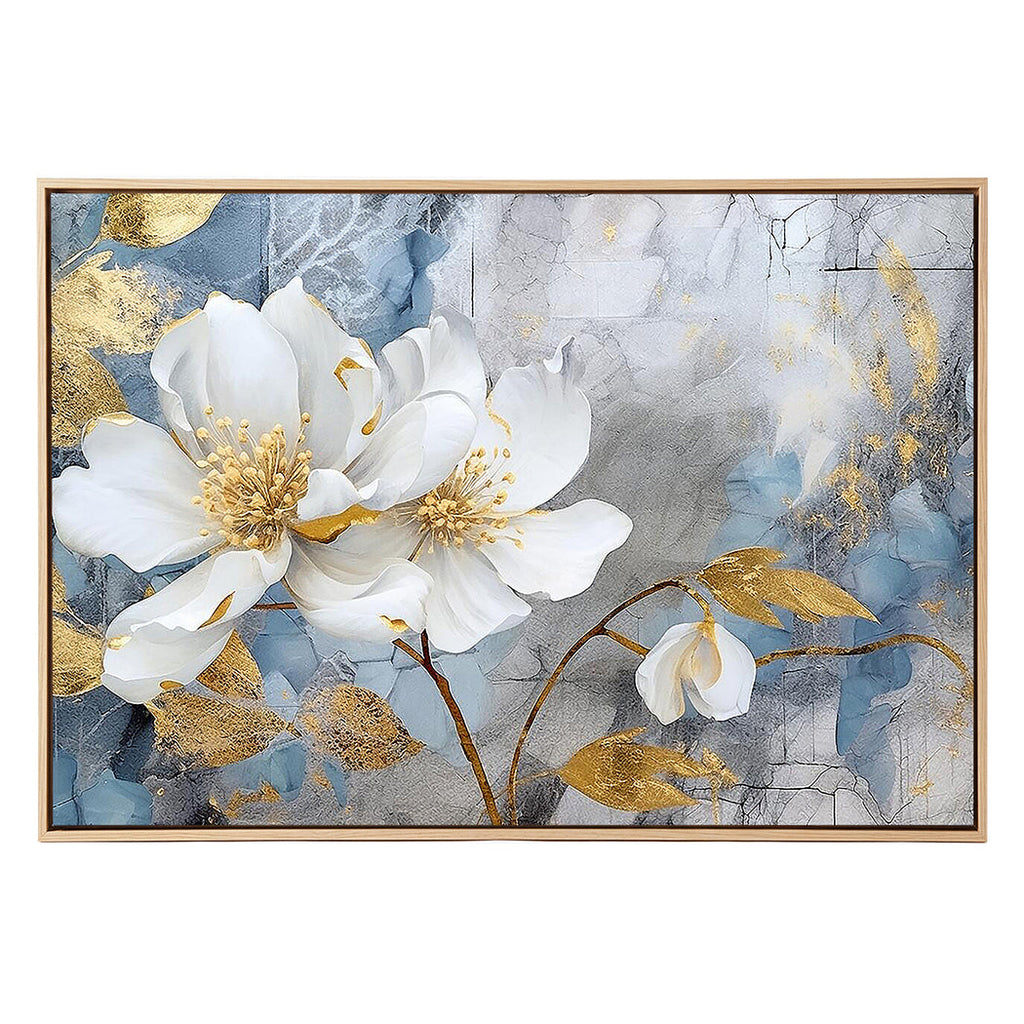Yezi Large Framed Canvas Wall Art Flower Artwork  Home Bedroom Decor 70x100cm